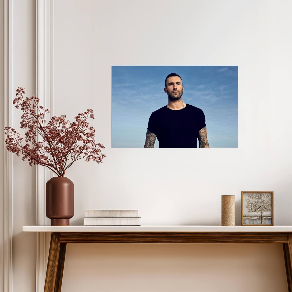 Adam Levine Maroon 5 | Music Poster | Cool Tone Singer Art - Music Poster