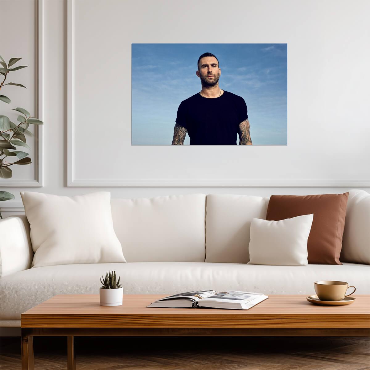 Adam Levine Maroon 5 | Music Poster | Cool Tone Singer Art - Music Poster
