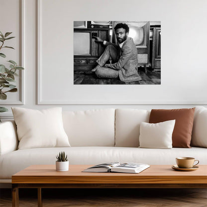Donald Glover | Black and White Photo | Artist Poster - Celebrities Poster
