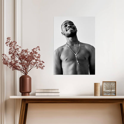 Dave Santan Dave | Black and White Print | Rapper Poster - Music Poster