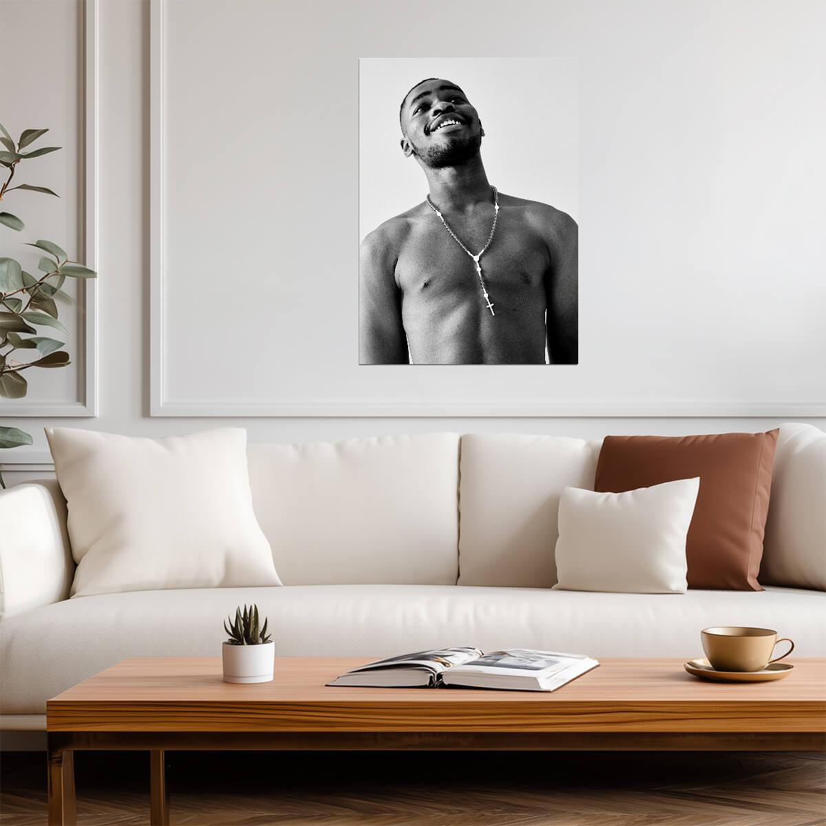 Dave Santan Dave | Black and White Print | Rapper Poster - Music Poster