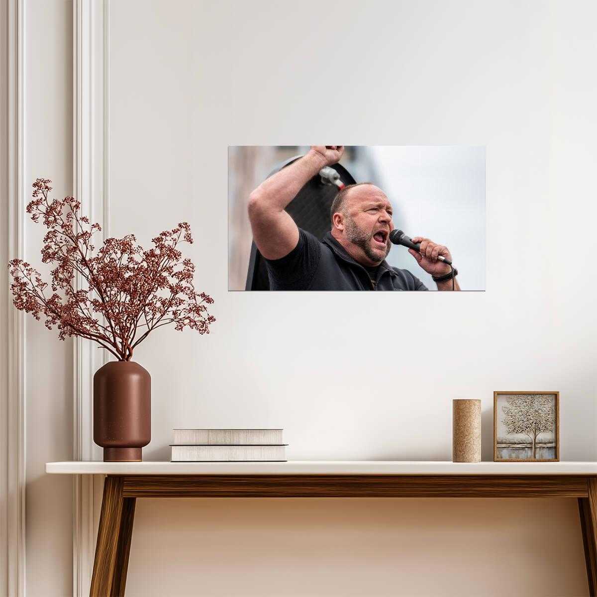 Alex Jones | TV Host Art | Famous Figure Poster - Celebrities Poster