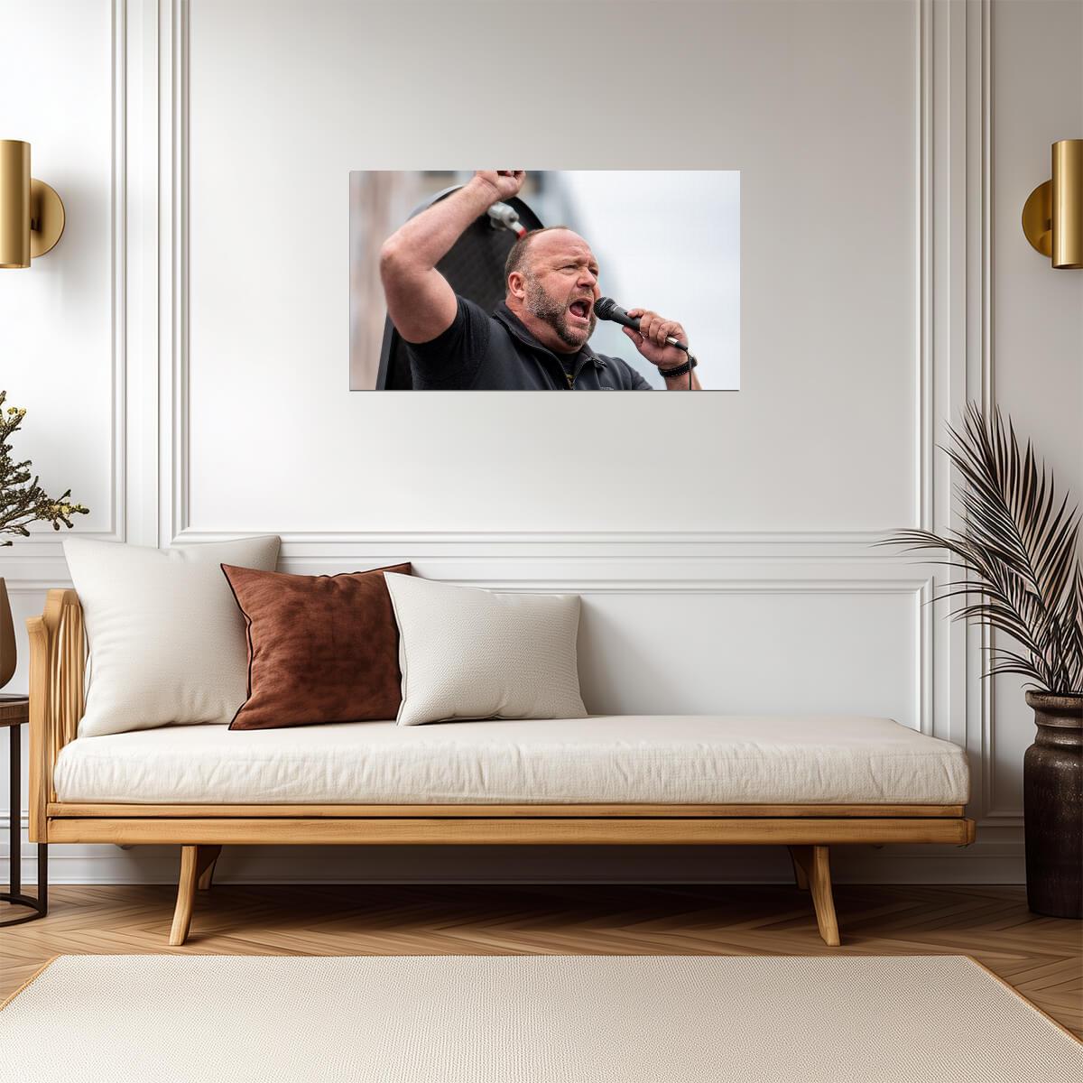Alex Jones | TV Host Art | Famous Figure Poster - Celebrities Poster