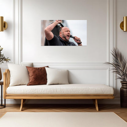 Alex Jones | TV Host Art | Famous Figure Poster - Celebrities Poster