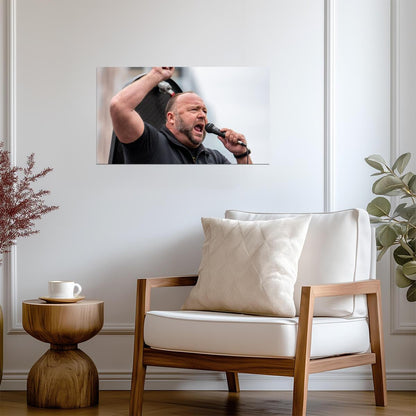 Alex Jones | TV Host Art | Famous Figure Poster - Celebrities Poster