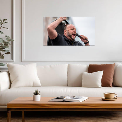 Alex Jones | TV Host Art | Famous Figure Poster - Celebrities Poster