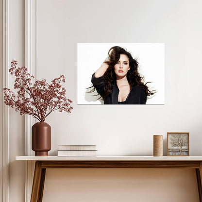 Megan Fox Portrait | Actress Photoshoot | Glamour Wall Art Poster - Celebrities Poster