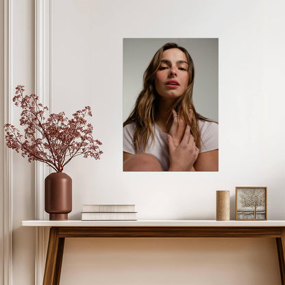Addison Rae Portrait | TikTok Poster | Warm Tone Wall Art - Celebrities Poster
