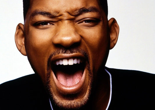 Will Smith Shouting Face | Close Up Portrait Photography | 90s Actor Poster - Celebrities Poster