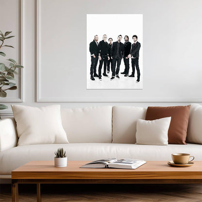 Linkin Park Band Portrait | Rock Music Poster | Nu Metal Wall Art - Music Poster