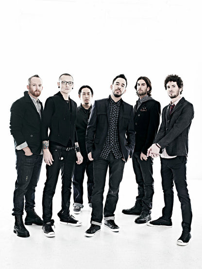 Linkin Park Band Portrait | Rock Music Poster | Nu Metal Wall Art - Music Poster