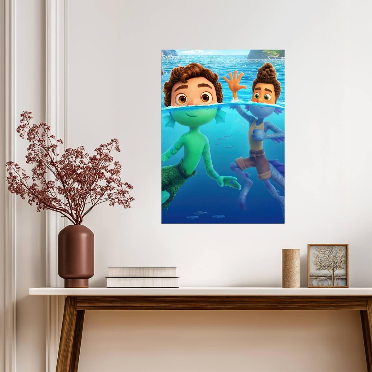 Luca Poster | Disney Animation Art Print - Movies & TV Poster