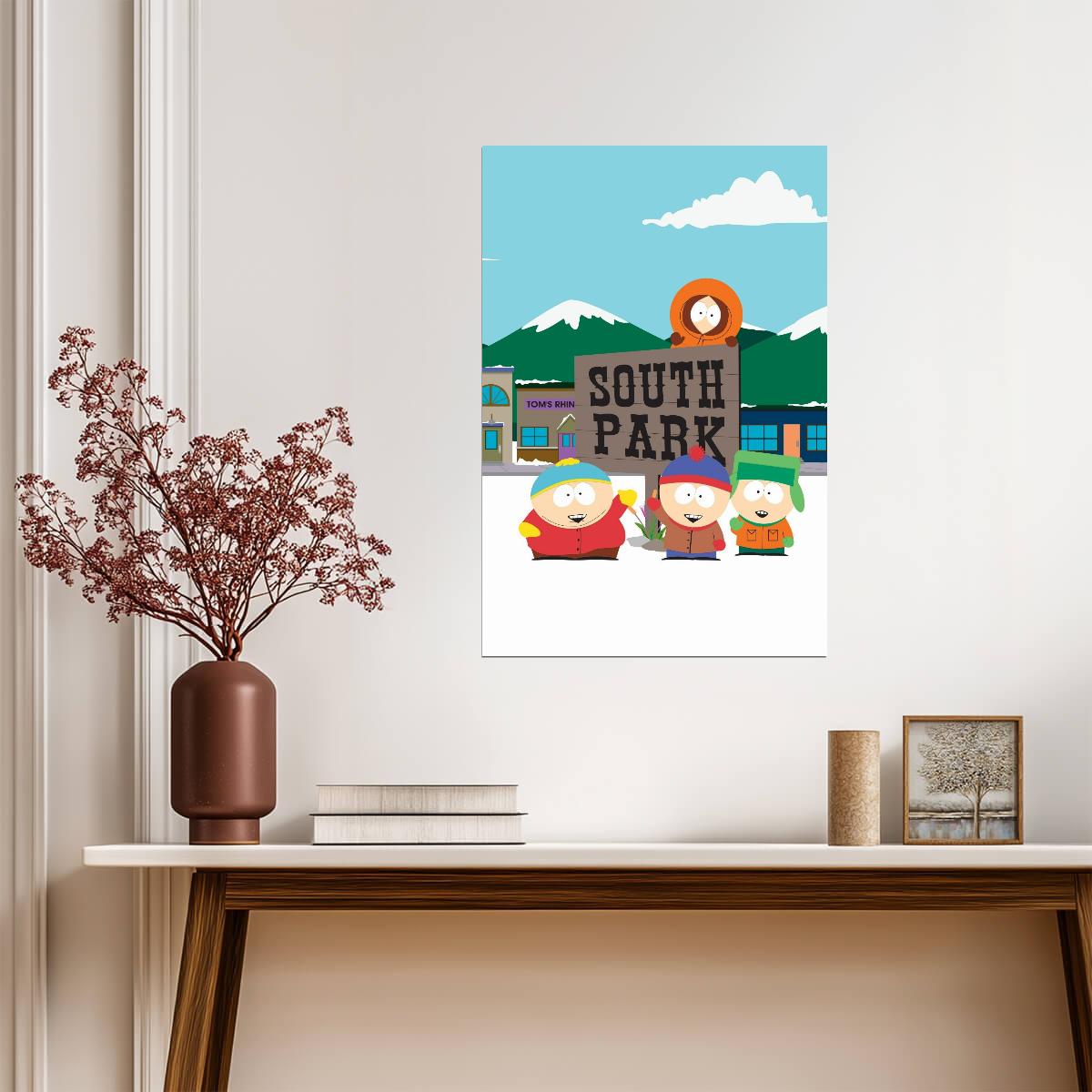 South Park Classic Group Shot | Stan Kyle Cartman & Kenny | Comedy TV Series Poster - Movies & TV Poster