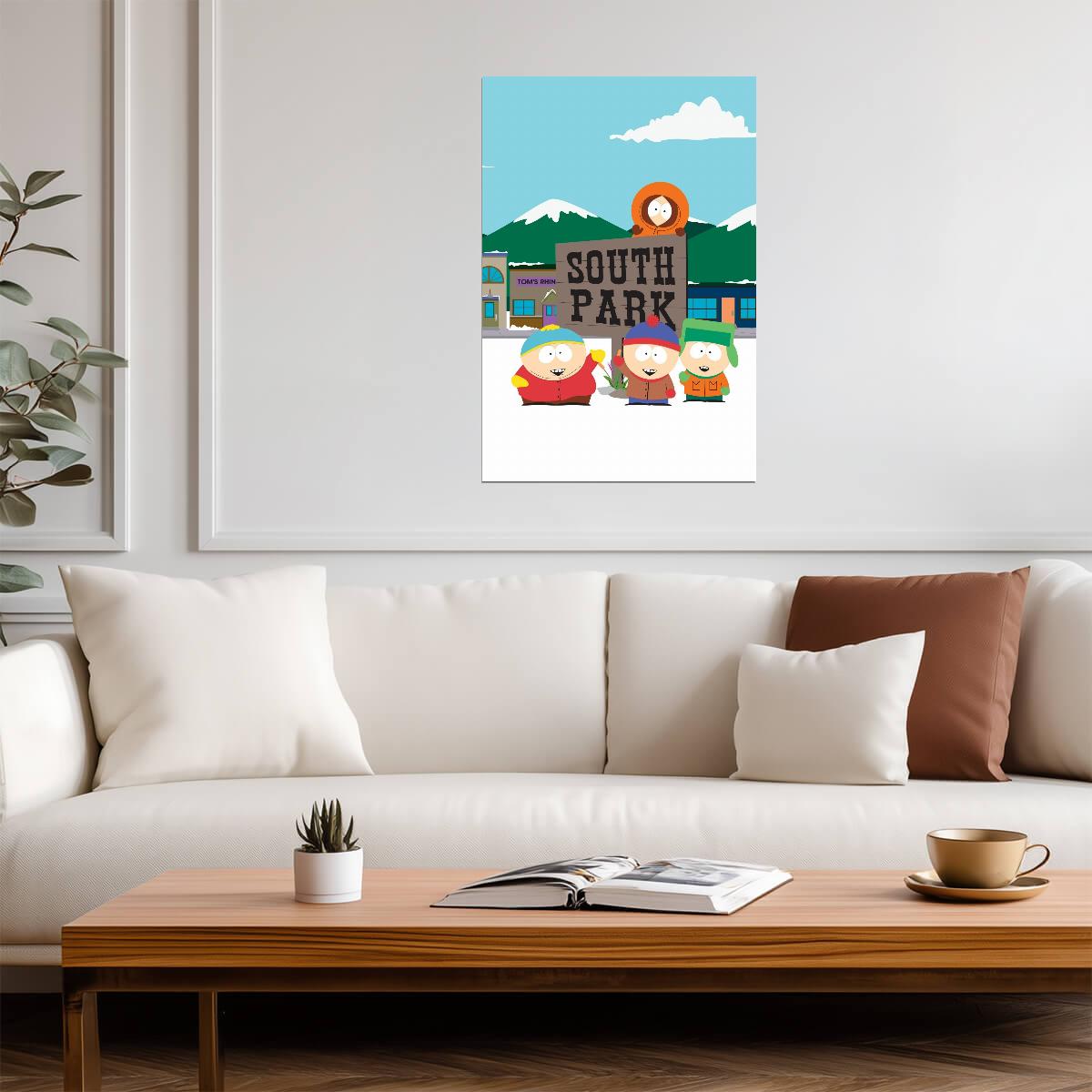 South Park Classic Group Shot | Stan Kyle Cartman & Kenny | Comedy TV Series Poster - Movies & TV Poster