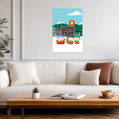 South Park Classic Group Shot | Stan Kyle Cartman & Kenny | Comedy TV Series Poster - Movies & TV Poster