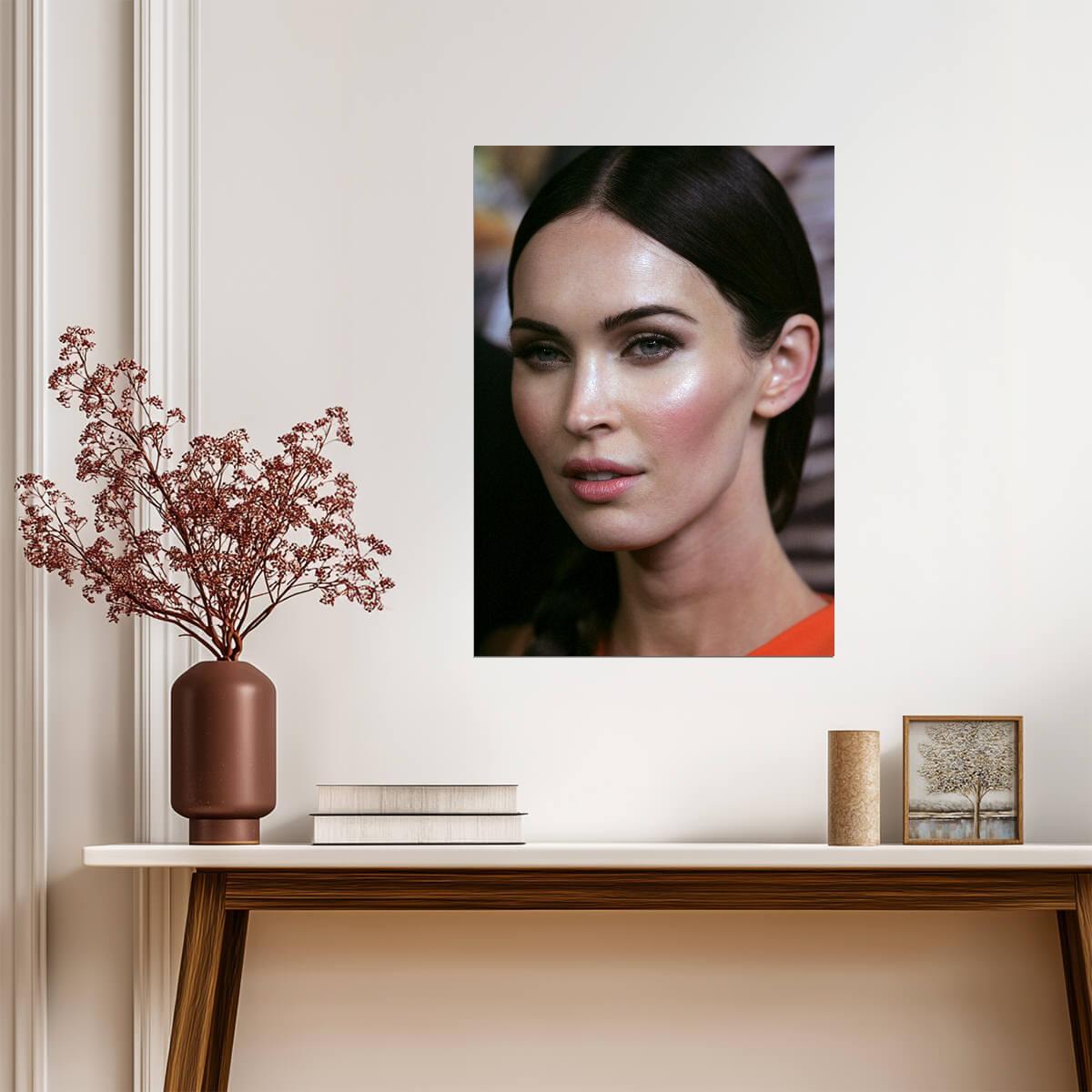 Megan Fox Celebrity Portrait | Movie Beauty Photo | Modern Wall Art Poster - Celebrities Poster