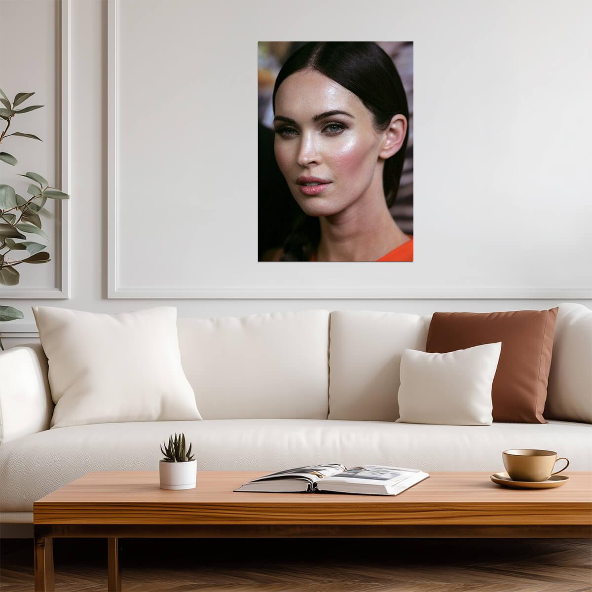 Megan Fox Celebrity Portrait | Movie Beauty Photo | Modern Wall Art Poster - Celebrities Poster