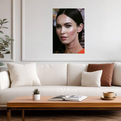 Megan Fox Celebrity Portrait | Movie Beauty Photo | Modern Wall Art Poster - Celebrities Poster