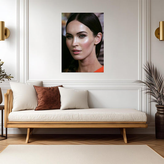 Megan Fox Celebrity Portrait | Movie Beauty Photo | Modern Wall Art Poster - Celebrities Poster