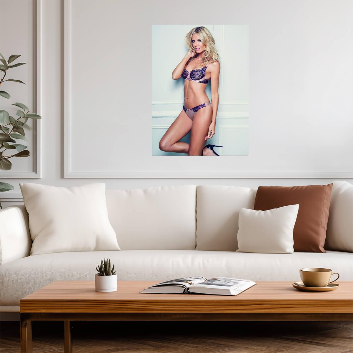 Heidi Klum | Pastel Art Print | Sexy Star Poster - Celebrities Poster