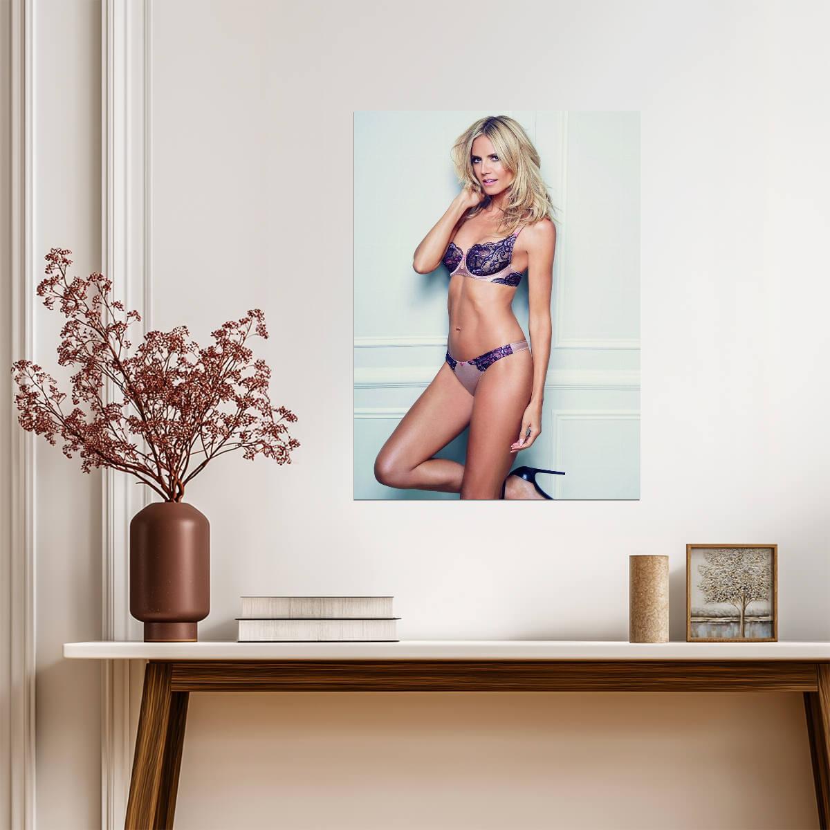 Heidi Klum | Pastel Art Print | Sexy Star Poster - Celebrities Poster