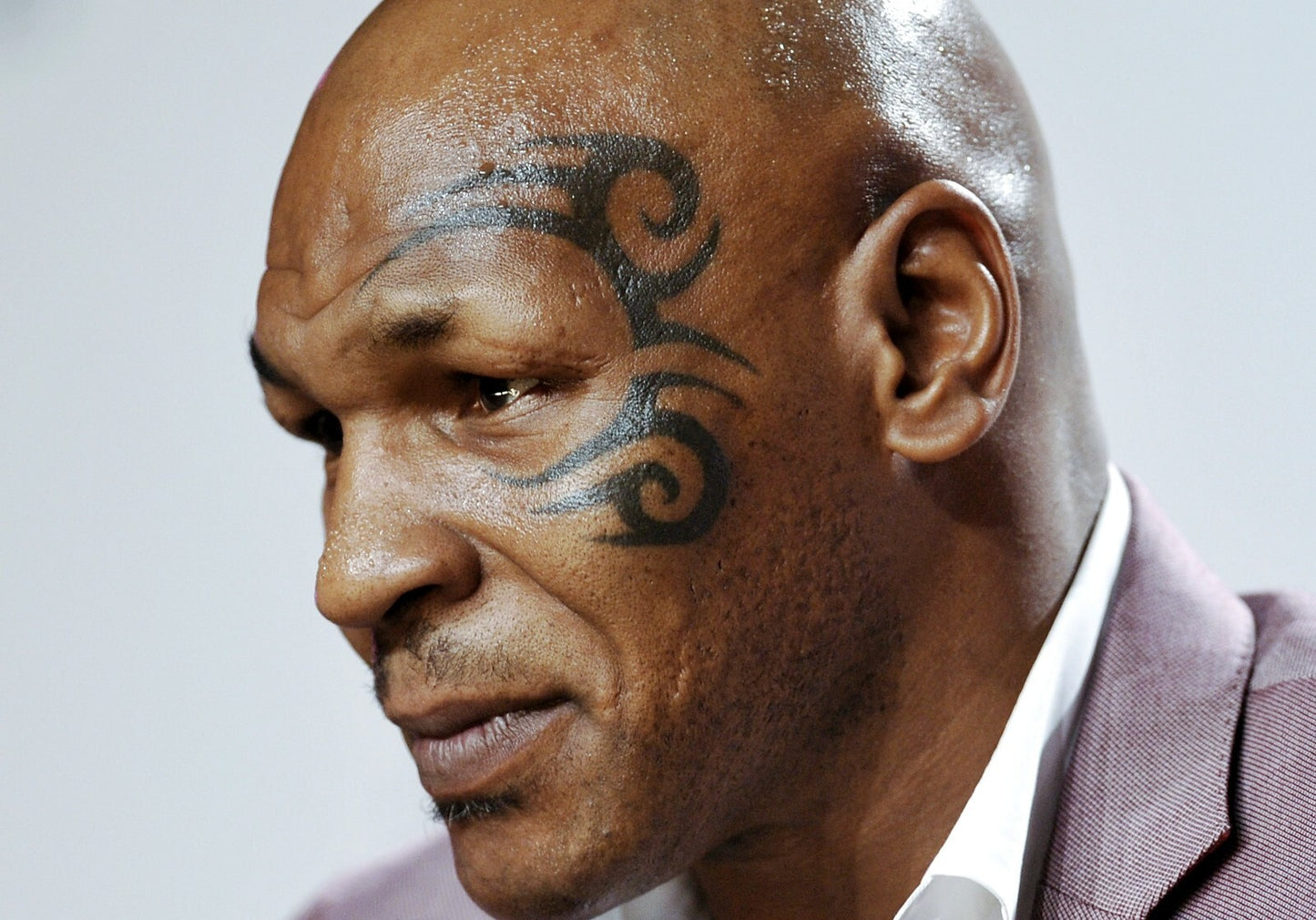 Mike Tyson Face Tattoo Close Up | Portrait Poster | Boxing Legend Wall Art - Sports Poster