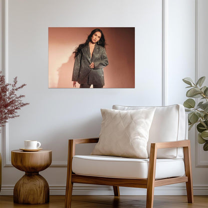 Megan Fox in Glitter Blazer | Modern Fashion Photoshoot | Celebrity Style Poster - Celebrities Poster