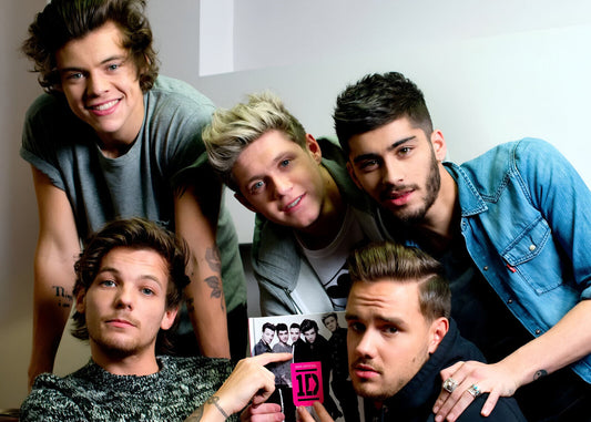 One Direction Casual Group Photo | Harry Styles & Bandmates | Pop Boy Band Poster - Music Poster