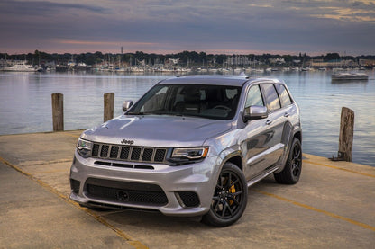 Jeep Grand Cherokee Trackhawk | Silver Supercharged SUV Poster | High Performance American 4x4 - Cars Poster