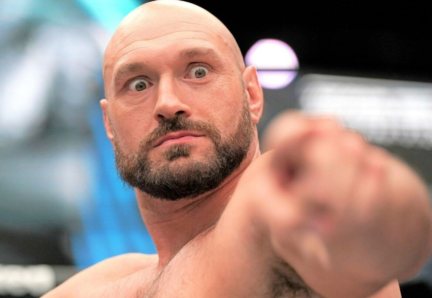Tyson Fury Pointing Pose | Boxing Poster | The Gypsy King Portrait - Sports Poster