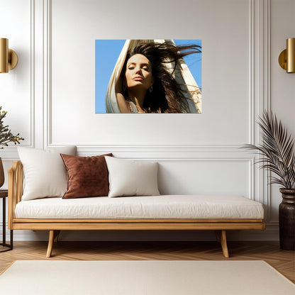 Angelina Jolie Serene Portrait | Artistic Photoshoot Print | Celebrity Wall Art Poster - Celebrities Poster
