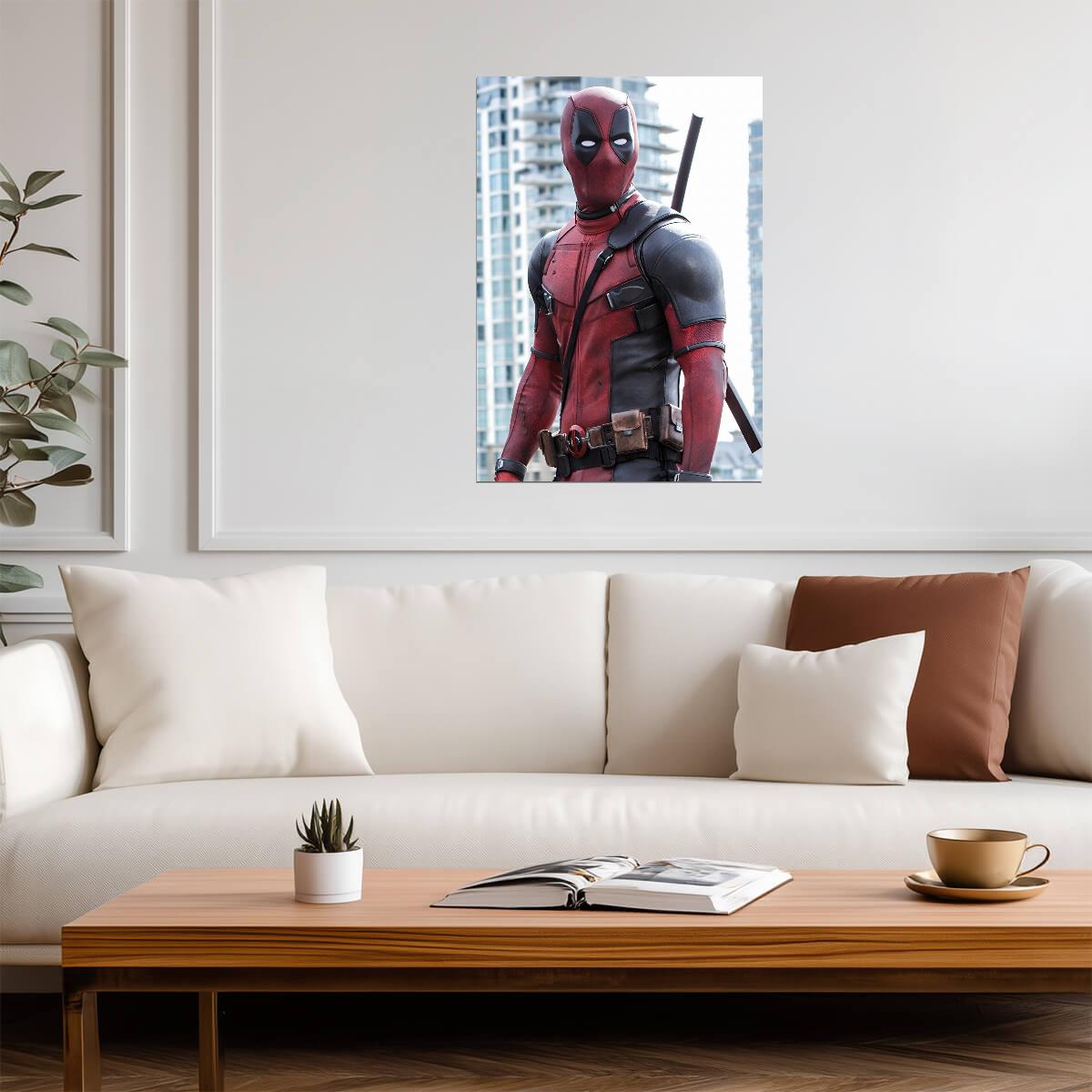Deadpool Movie Still | Marvel Superhero Wall Art | Action Comedy Film Poster - Movies & TV Poster