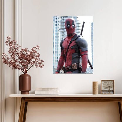 Deadpool Movie Still | Marvel Superhero Wall Art | Action Comedy Film Poster - Movies & TV Poster