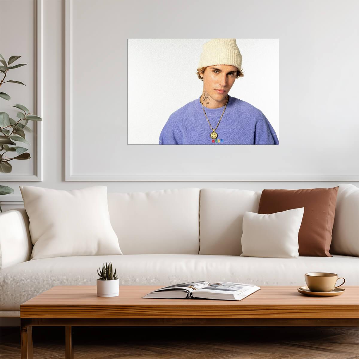 Justin Bieber Poster | Pop Music Print - Music Poster