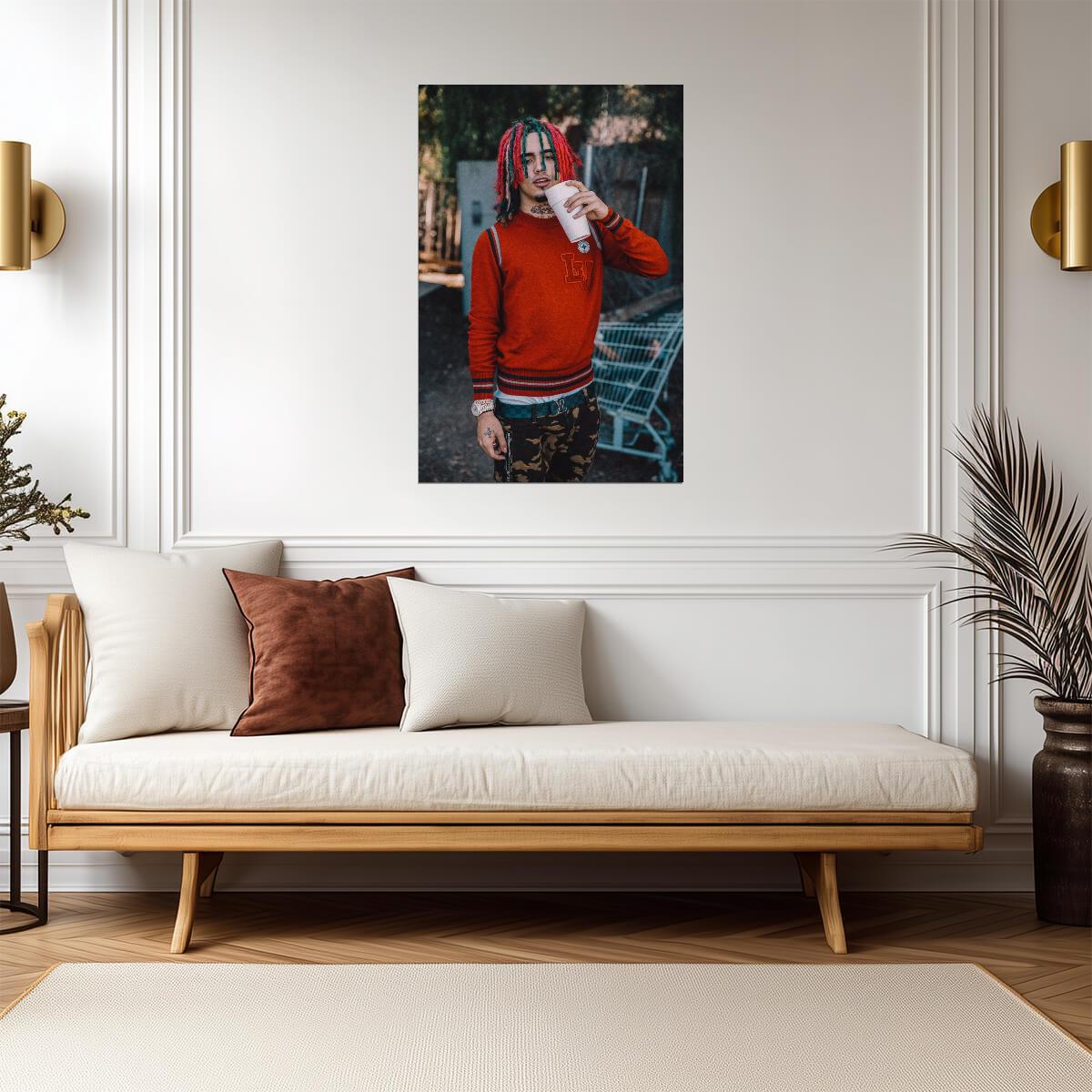 Lil Pump Poster | Rapper Wall Art - Music Poster