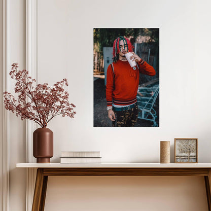 Lil Pump Poster | Rapper Wall Art - Music Poster