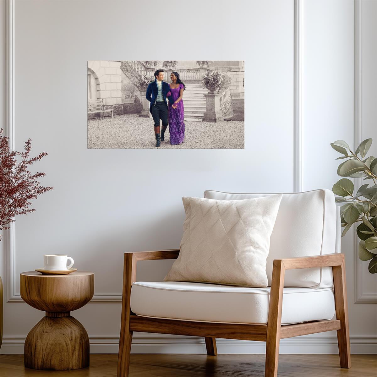 Bridgerton Anthony Bridgerton & Kate Sharma | Period Drama Poster | Romantic TV Show Wall Art - Movies & TV Poster