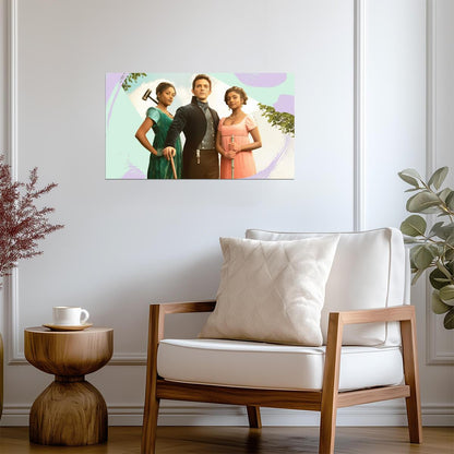 Bridgerton Anthony Kate & Edwina Sharma | Season 2 TV Show Poster | Regency Romance Wall Art - Movies & TV Poster