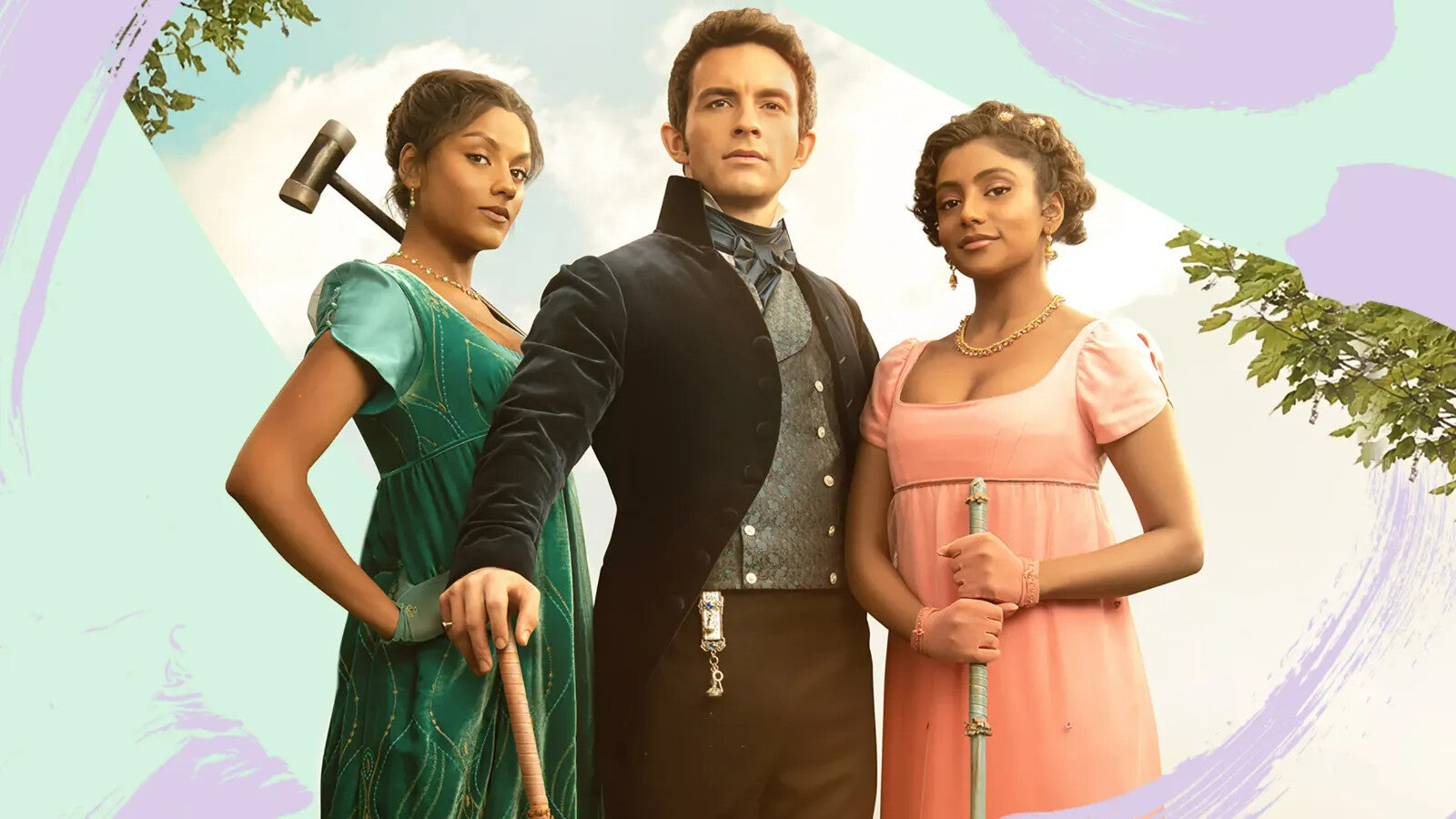 Bridgerton Anthony Kate & Edwina Sharma | Season 2 TV Show Poster | Regency Romance Wall Art - Movies & TV Poster