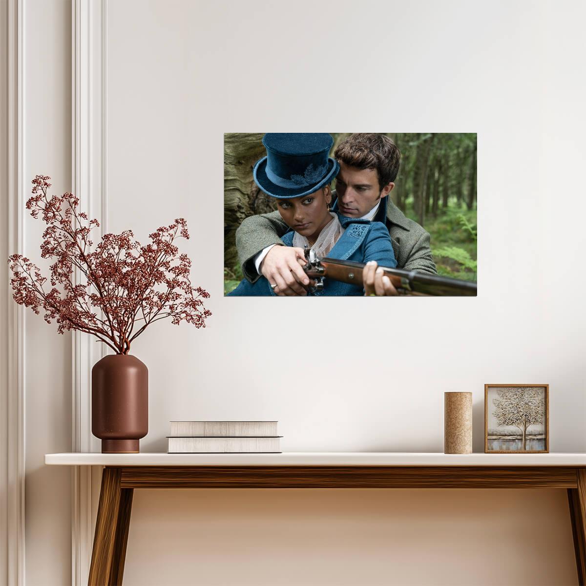 Bridgerton Kate Sharma and Anthony Bridgerton | Romantic Scene Poster | Period Drama TV Show Art - Movies & TV Poster