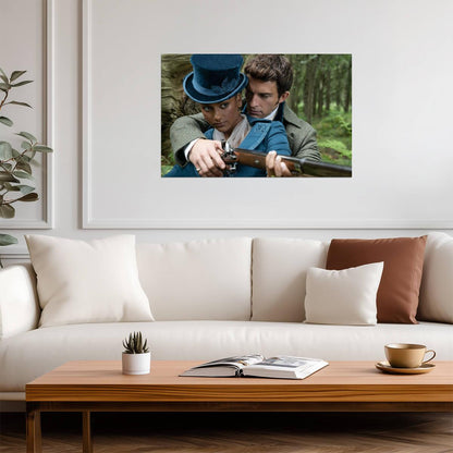 Bridgerton Kate Sharma and Anthony Bridgerton | Romantic Scene Poster | Period Drama TV Show Art - Movies & TV Poster