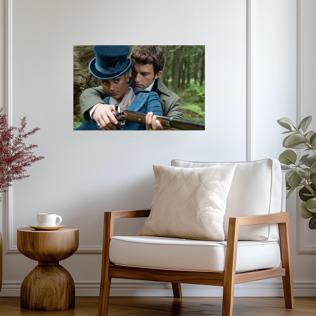 Bridgerton Kate Sharma and Anthony Bridgerton | Romantic Scene Poster | Period Drama TV Show Art - Movies & TV Poster