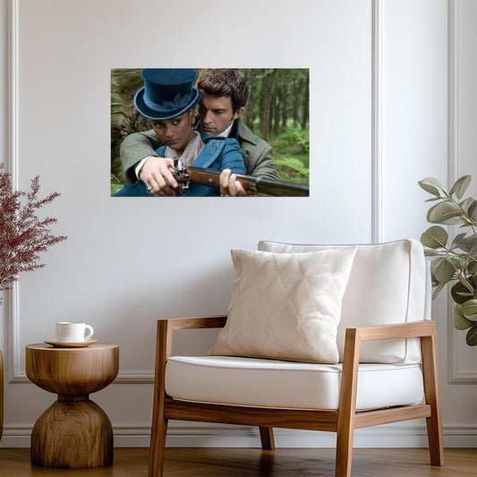 Bridgerton Kate Sharma and Anthony Bridgerton | Romantic Scene Poster | Period Drama TV Show Art - Movies & TV Poster