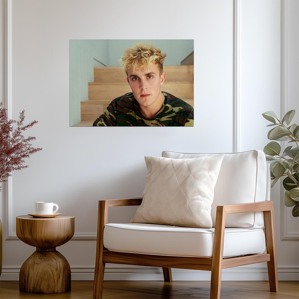 Jake Paul The Problem Child | Boxing Star Portrait | Combat Sports Poster - Sports Poster