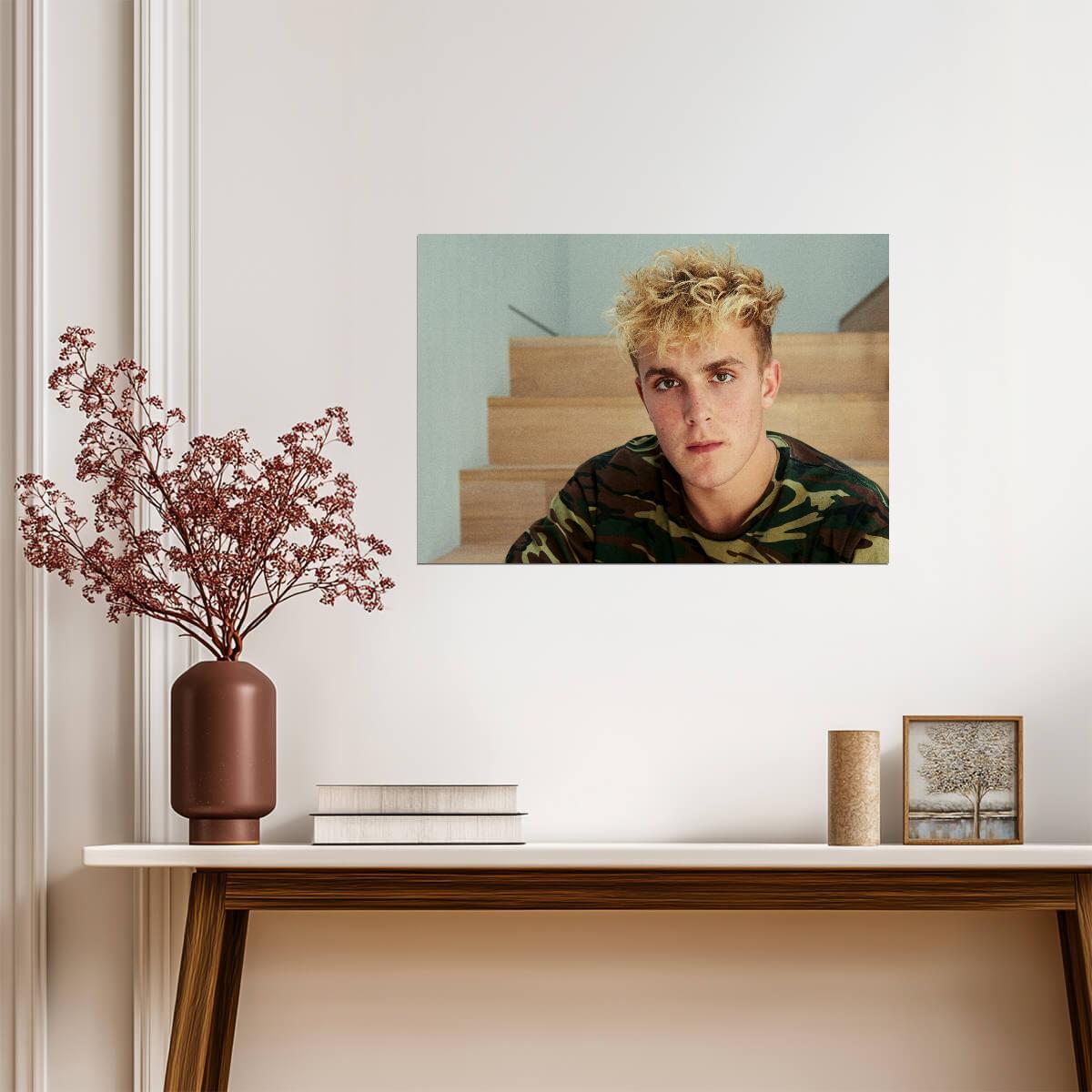 Jake Paul The Problem Child | Boxing Star Portrait | Combat Sports Poster - Sports Poster