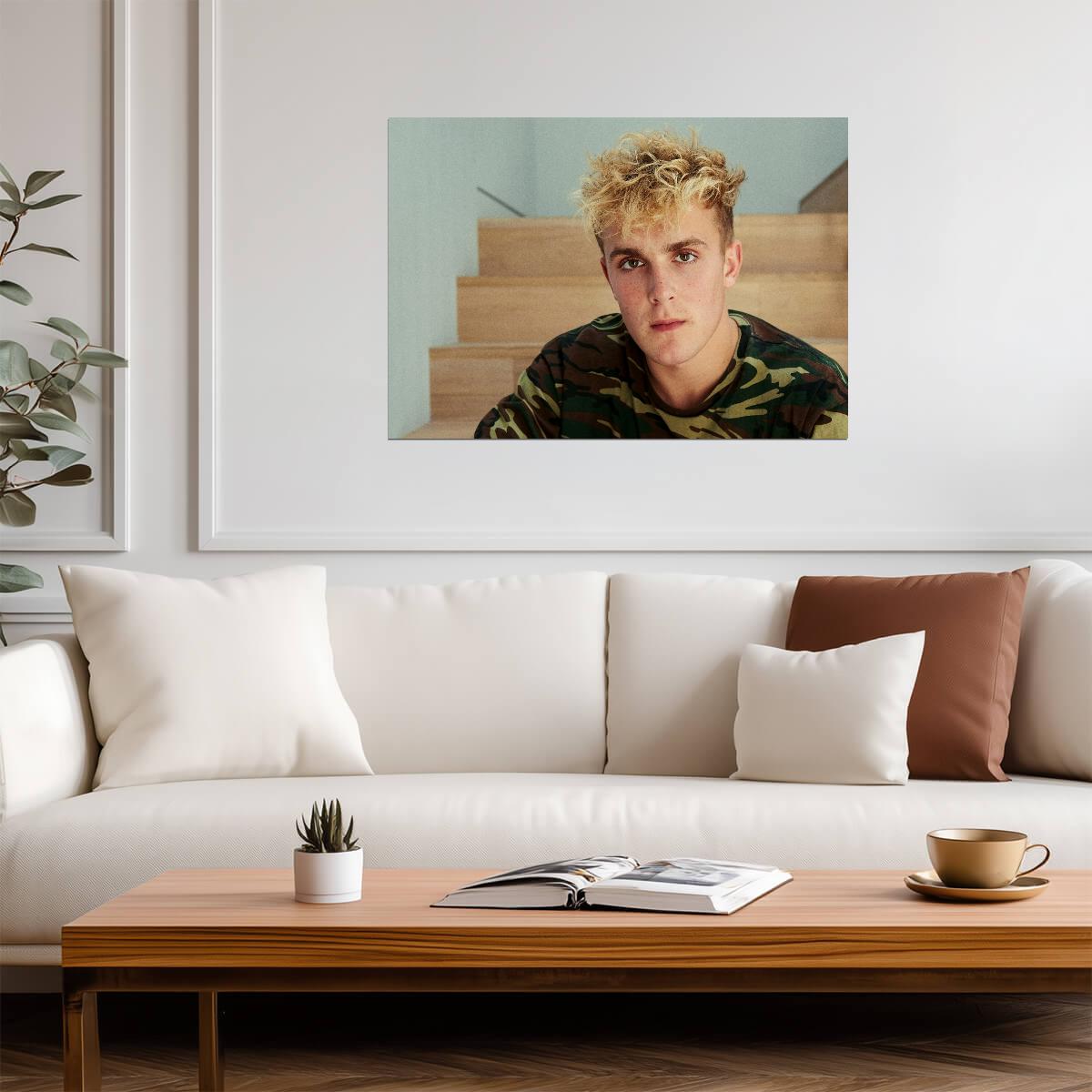 Jake Paul The Problem Child | Boxing Star Portrait | Combat Sports Poster - Sports Poster