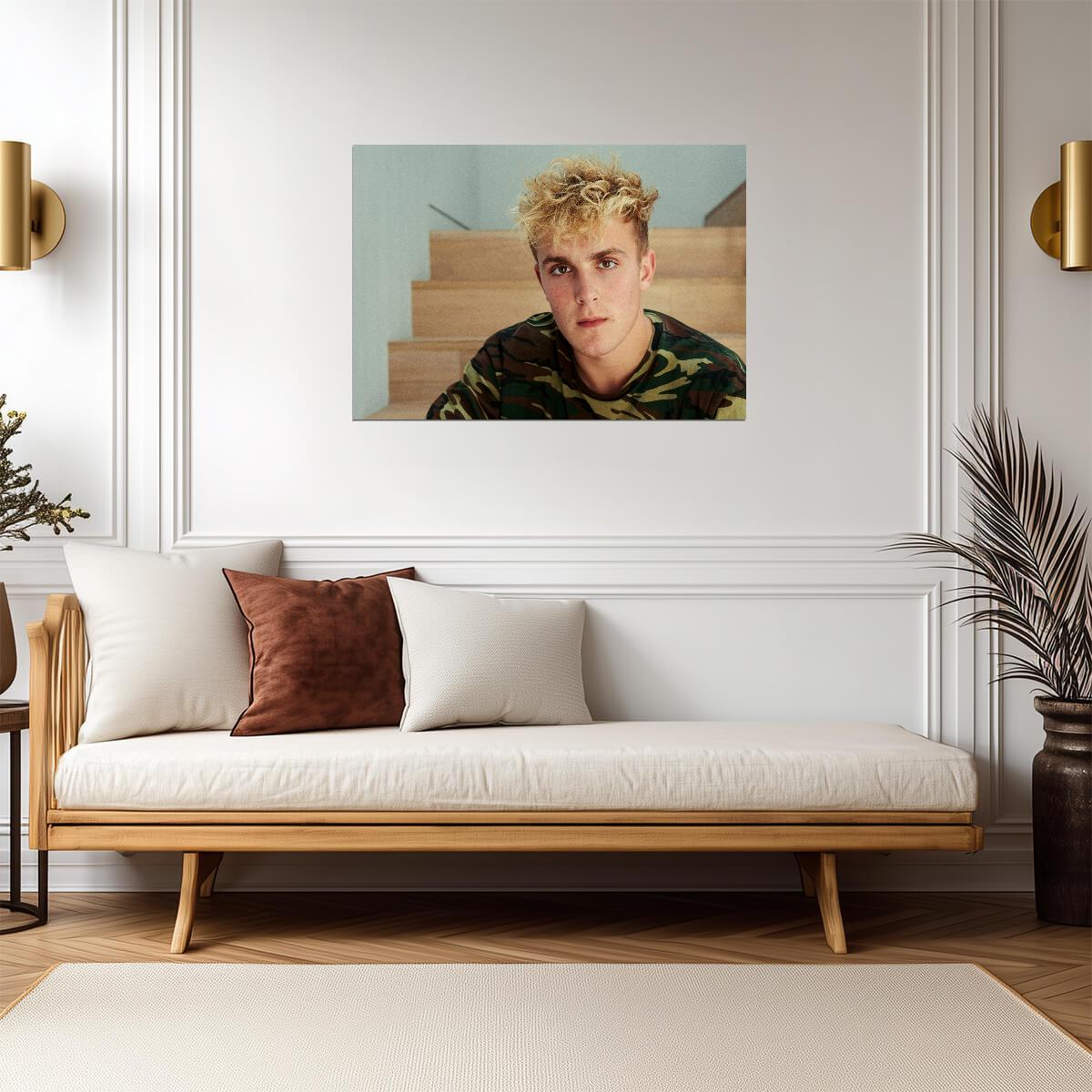 Jake Paul The Problem Child | Boxing Star Portrait | Combat Sports Poster - Sports Poster