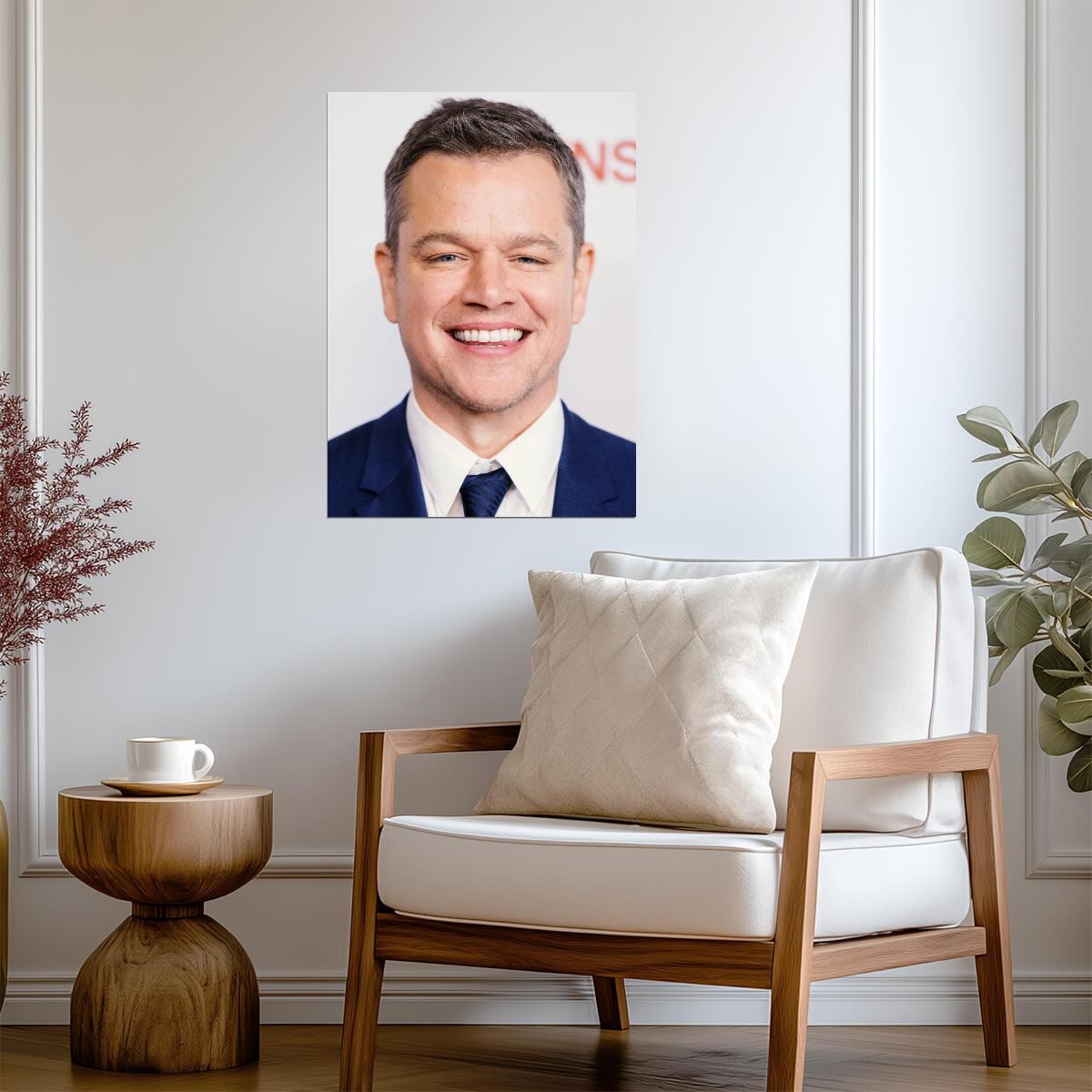 Matt Damon Wall Art | American Actor Poster - Celebrities Poster