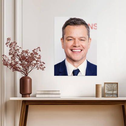Matt Damon Wall Art | American Actor Poster - Celebrities Poster