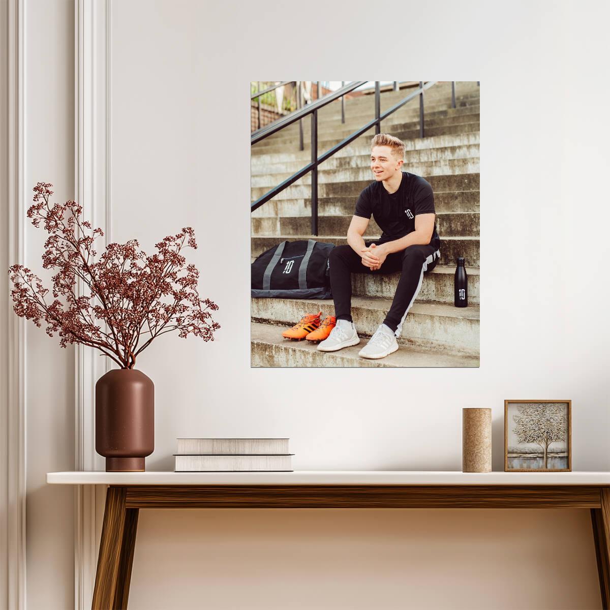 ChrisMD Football YouTuber | Sports Lifestyle Poster | Soccer Fan Gift - Celebrities Poster